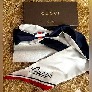 Brand New* Gucci silk scarf/wrap bracelet